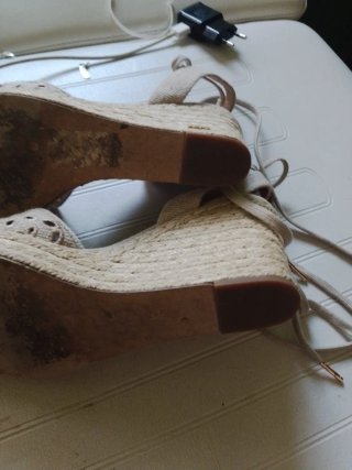 Alpargatas Beige con Lazos