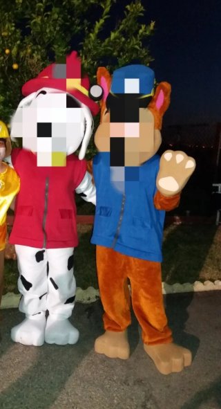 Disfraz Cabezón Policía Patrulla Canina