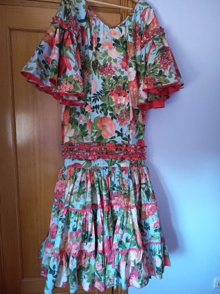 Vestido Flamenca Estampado Floral