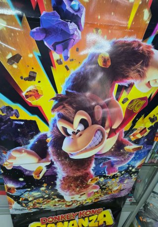 Tótem promocional Donkey Kong Bananza