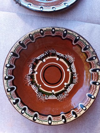 Platos Cerámica Búlgara Pintados a Mano