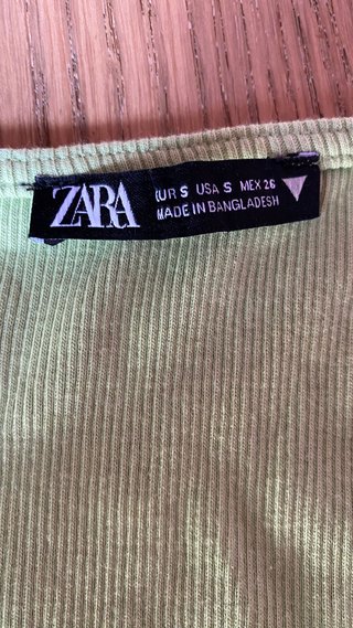 TOP VERDE ZARA