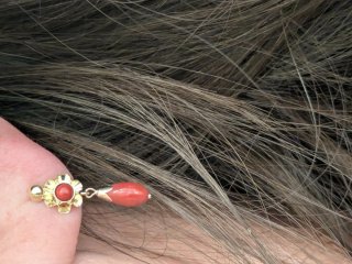 Pendientes Oro 18k Flor