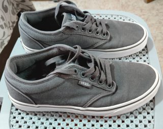 Zapatillas Vans Hombre Talla 38.5 Gris