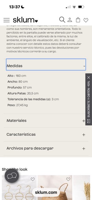 Armario madera con cajón y celosía