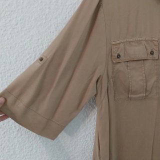 Vestido camisero Sfera Beige