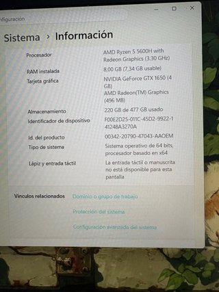 Portátil Gaming HP Victus 16 Negro