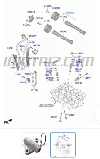 Tensor Distribución Hyundai Kia 24410-07010