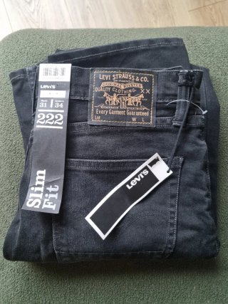 Levi's 222 Slim Fit W31 L34 Negro
