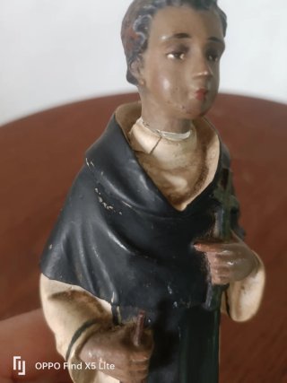 San Martín de Porres - Antigua Figura Olot