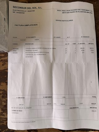 Lavadora Siemens 7 kg iSensoric integrable