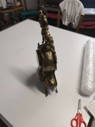 Reloj de mesa con jinete