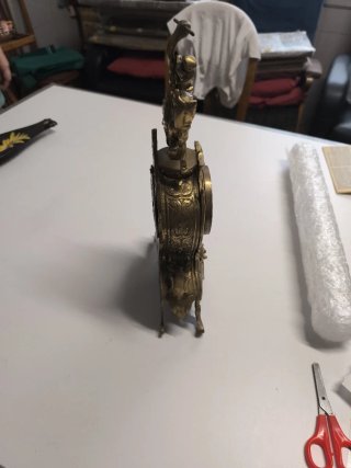 Reloj de mesa con jinete