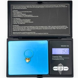 Anillo Oro 18K, Perla, 1.58gr, T-10