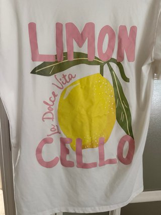 Camiseta de algodon Limoncello Talla Única