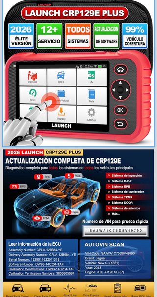 Diagnosis Coche LAUNCH CRP129E PLUS OBD2 ¡NUEVA!