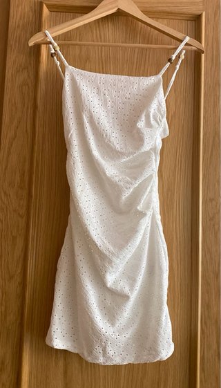 Vestido blanco Pull&Bear talla S