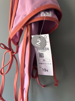 Bikini rosa y rojo