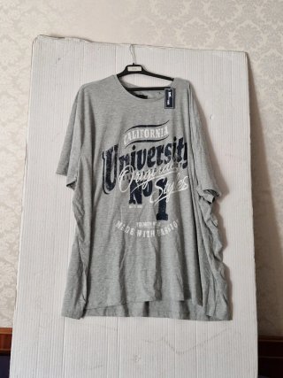 Camiseta Gris University California Talla 4XL