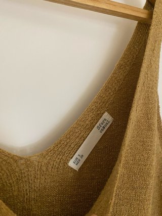 Camiseta tirantes marrón botones