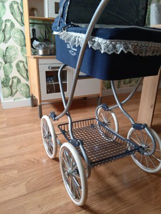 Carro Muñecas Cuevas Toys XL Azul