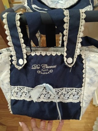 Carro Muñecas Cuevas Toys XL Azul