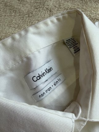 Camisa Calvin Klein Slim Fit Blanca