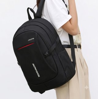 Mochila Jingpin Negra Gran Capacidad
