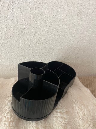 Organizador de maquillaje negro
