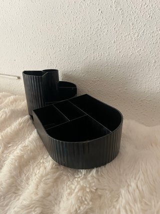 Organizador de maquillaje negro
