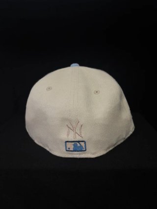 Gorra New Era NY Beige y Azul