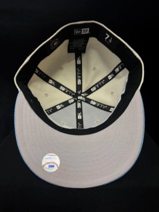 Gorra New Era NY Beige y Azul