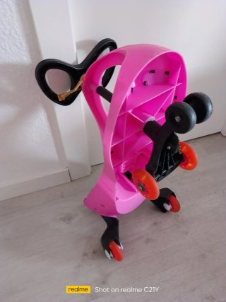 Patinete de paseo infantil rosa