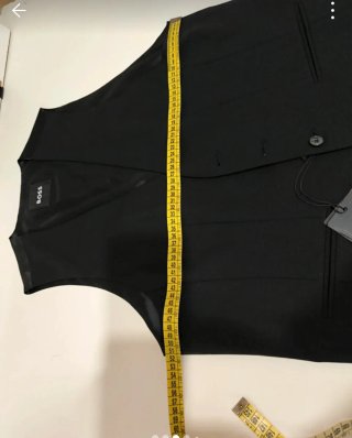 Chaleco Boss Lana Virgen Negro Talla S