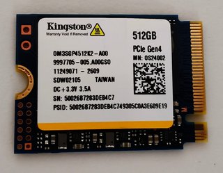 SSD M.2 2230 NVMe PCIe G4 512GB Kingston
