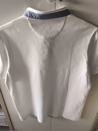 Polo Massimo Dutti Blanco Talla M.
