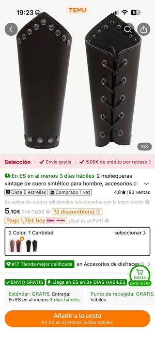 Disfraz Guerrero Griego/Romano Premium 4 Piezas