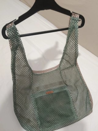 Bolso de malla Jaouaher playa verde/teal