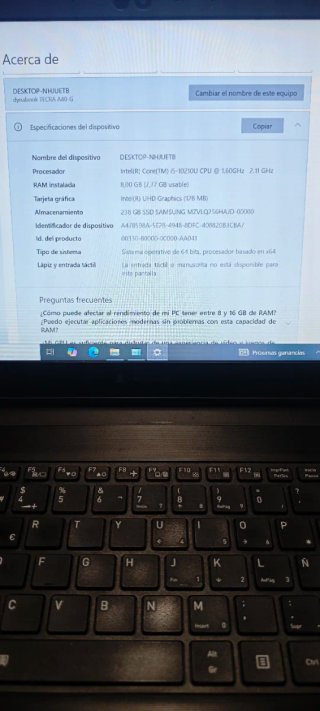 Portátil Dynabook (Toshiba)