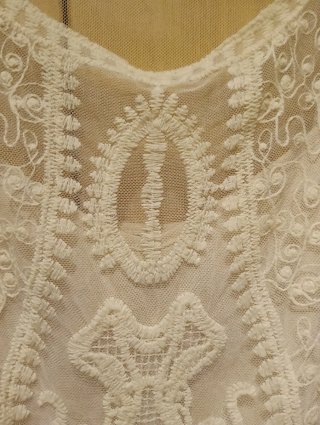 Top encaje Zara blanco