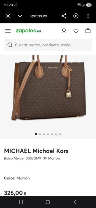 Bolso Michael Kors Beige y Marrón