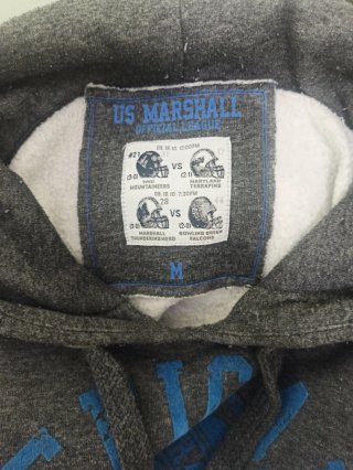 Sudadera con capucha gris U.S. Marshal