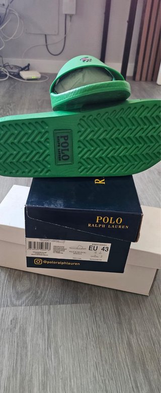Chanclas Polo Ralph Lauren Verdes talla 43
