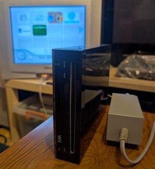 Console Wii Nera + Cavi + 2 giochi