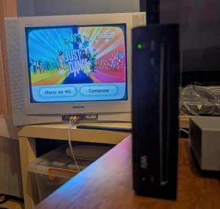 Console Wii Nera + Cavi + 2 giochi