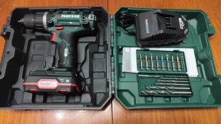 Taladro Atornillador Parkside 20V + Accesorios