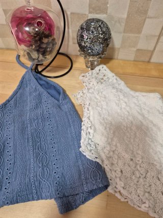 Pack 2 Tops (Azul y Blanco)