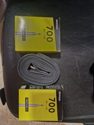 3 recámaras 700c Presta 60mm Decathlon