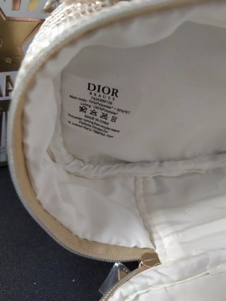 Borsa da toilette Christian Dior Beauty dorata