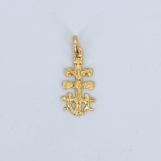 Colgante Oro 18K, Cruz Caravaca, 0.67gr